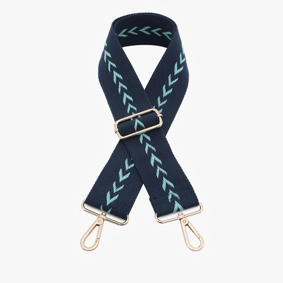 Blue Navy Blue Arrowhead Adjustable Crossbody Bag Purse Guitar Strap - Picture 1 of 2